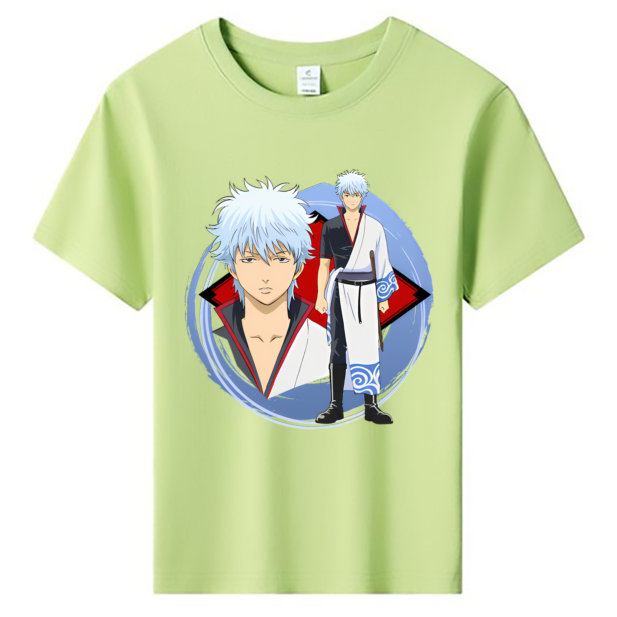 （画像用） ぎんたま 坂田銀時（さかたぎんとき） 神楽 志村新八（しむら しんぱち） GINTAMA Sakata Gintoki Kagura Shimura Shinpachi 綿100％キッズTシャツ（フロントプリント）